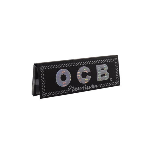 OCB – Black Premium 1 ¼” with Filters Box of 24  Very fine and transparent. Recognizable for its hologram, the reference for rolling papers!  3 letters that refer to the 3 founding periods in a long history, a family story that began in Brittany and took on a world dimension: