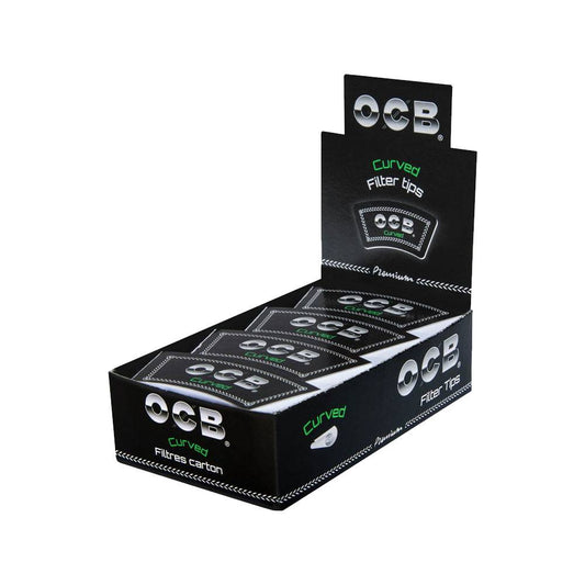 OCB PREMIUM CURVED PERFORATED FILTER TIPS - 20 PACKS PER BOX